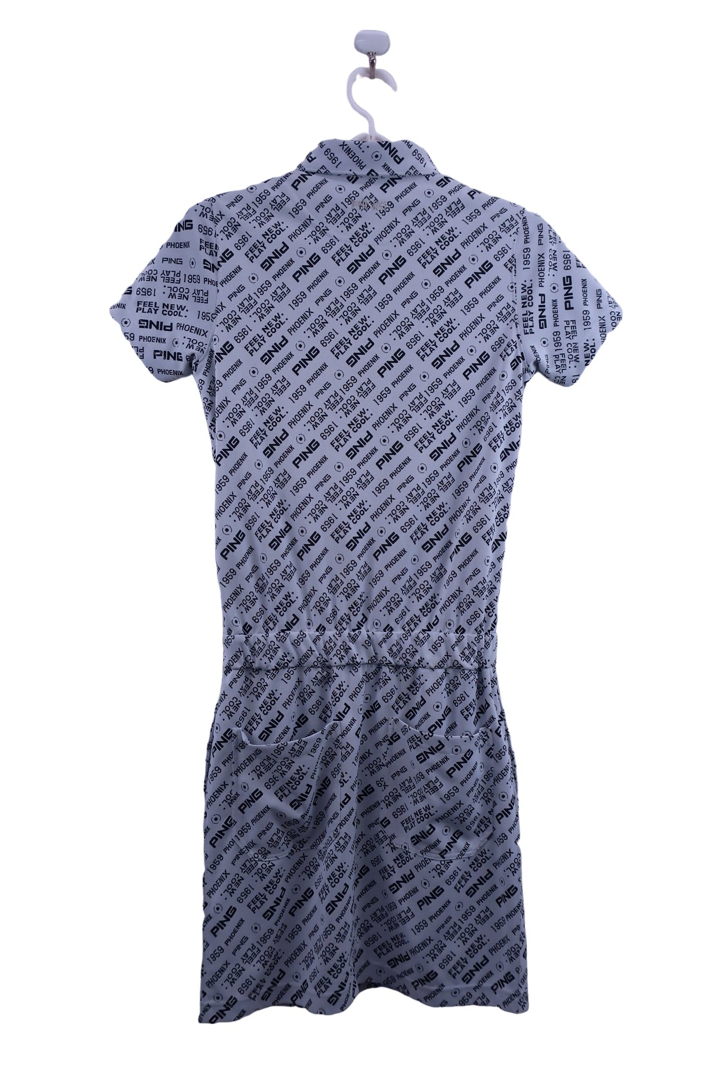 PING(ピン) ワンピース グレー総文字柄 レディース SS 622-2124300 A-5