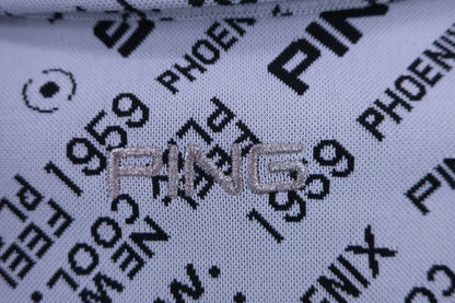 PING(ピン) ワンピース グレー総文字柄 レディース SS 622-2124300 A-6