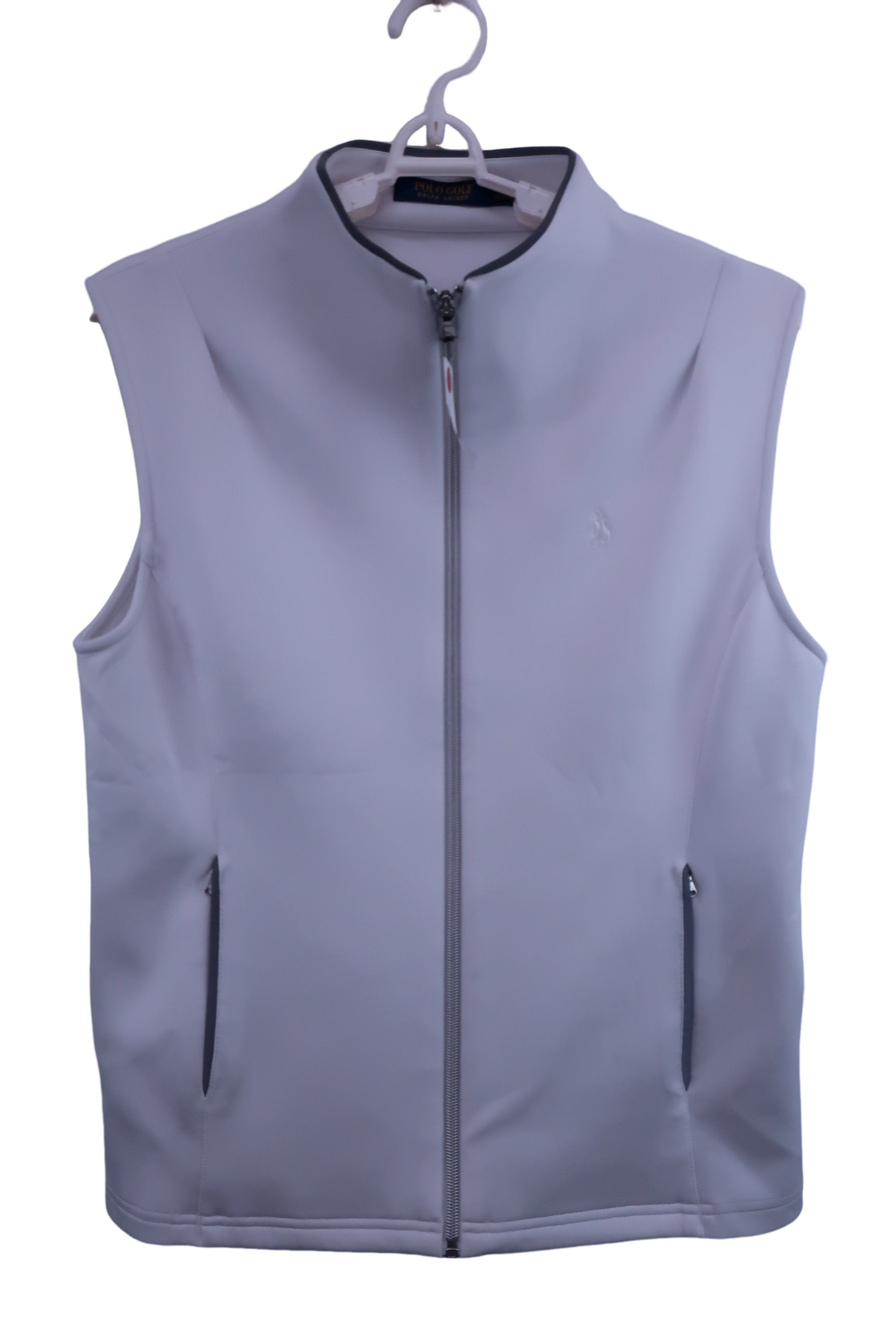 POLO GOLF(ポロゴルフ) フルジップベスト 白 レディース M A-1