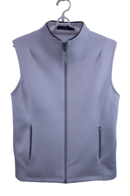 POLO GOLF(ポロゴルフ) フルジップベスト 白 レディース M A-1