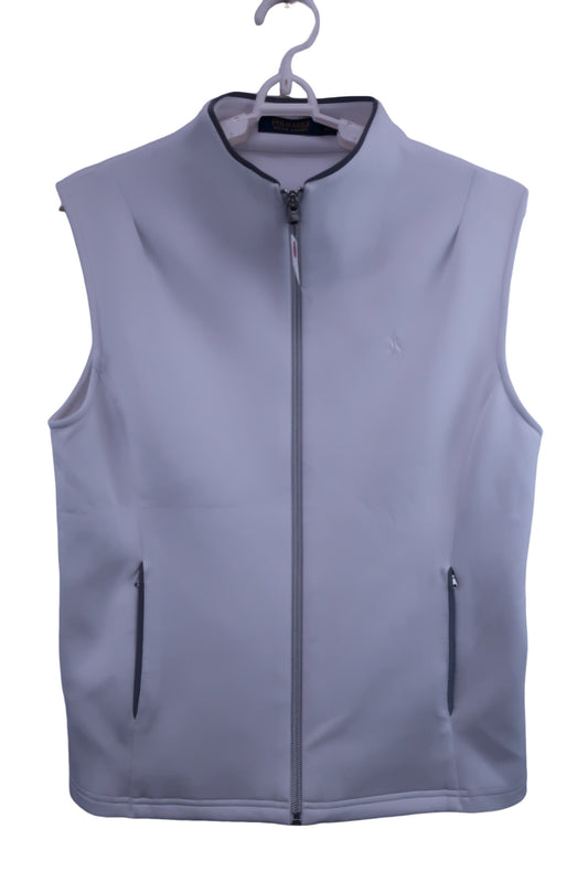 POLO GOLF(ポロゴルフ) フルジップベスト 白 レディース M A-1