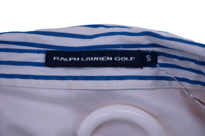 RALPH LAUREN GOLF(ラルフローレンゴルフ) ポロシャツ 白青 レディース S B-3