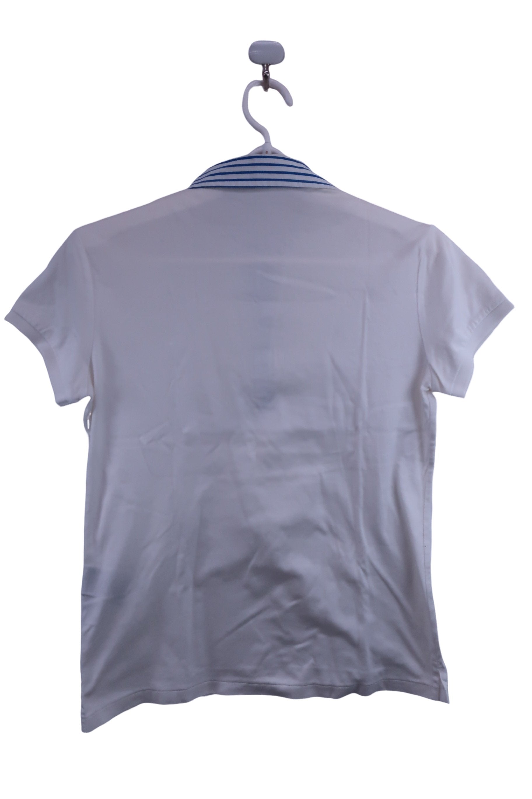RALPH LAUREN GOLF(ラルフローレンゴルフ) ポロシャツ 白青 レディース S B-6