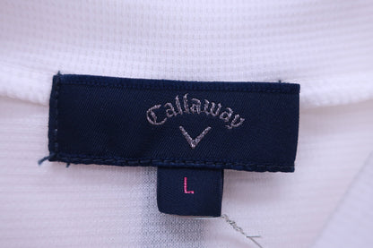 Callaway(キャロウェイ) 半袖モックネックシャツ 白 レディース L C22134250 A-4