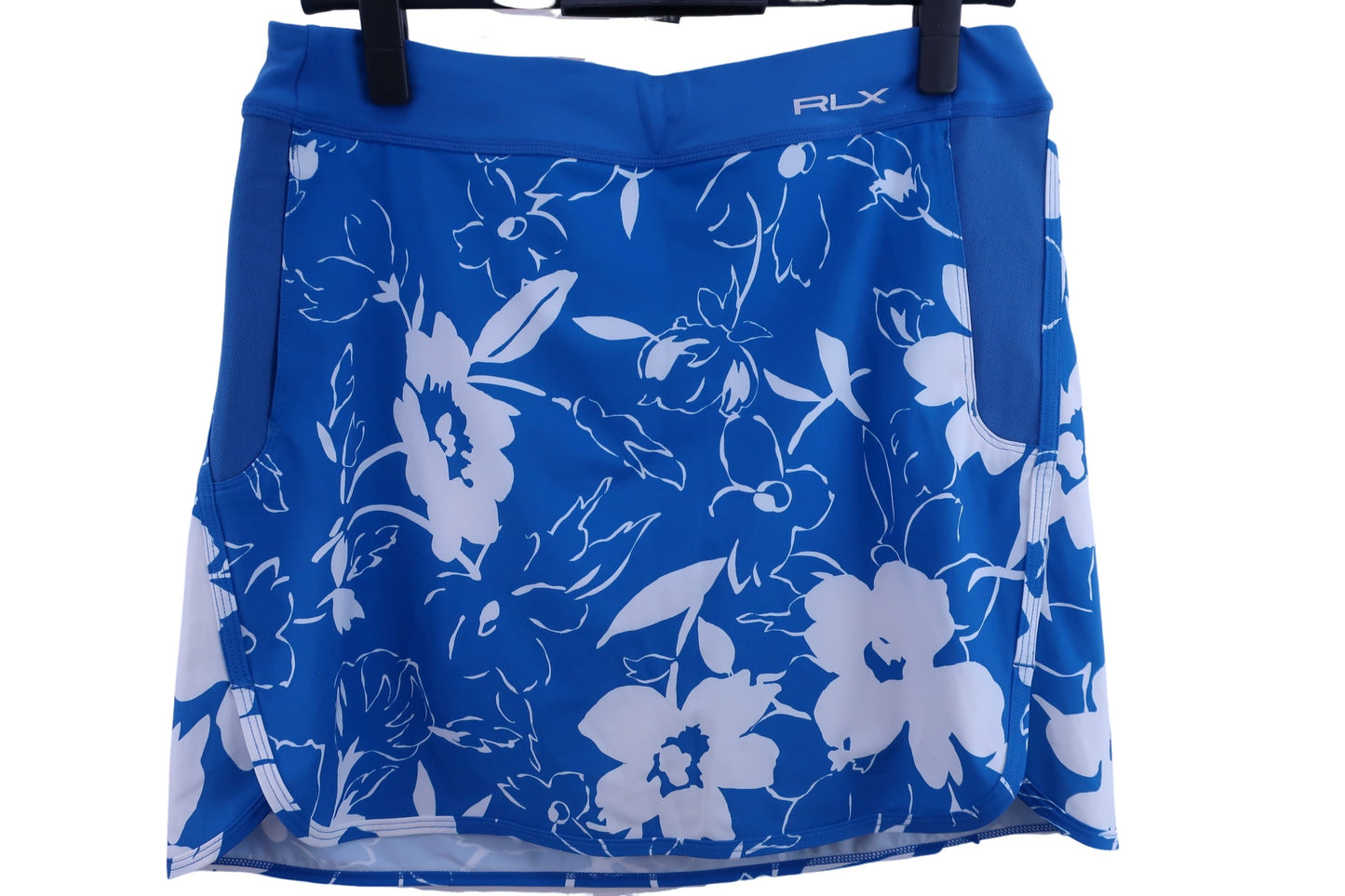 RLX RALPH LAUREN(アールエルエックス) フルジップシャツ 青白花柄 レディース M A-1