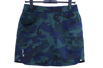 RLX RALPH LAUREN(アールエルエックス) スカート ネイビーグリーンカモフラ柄 レディース S A-1