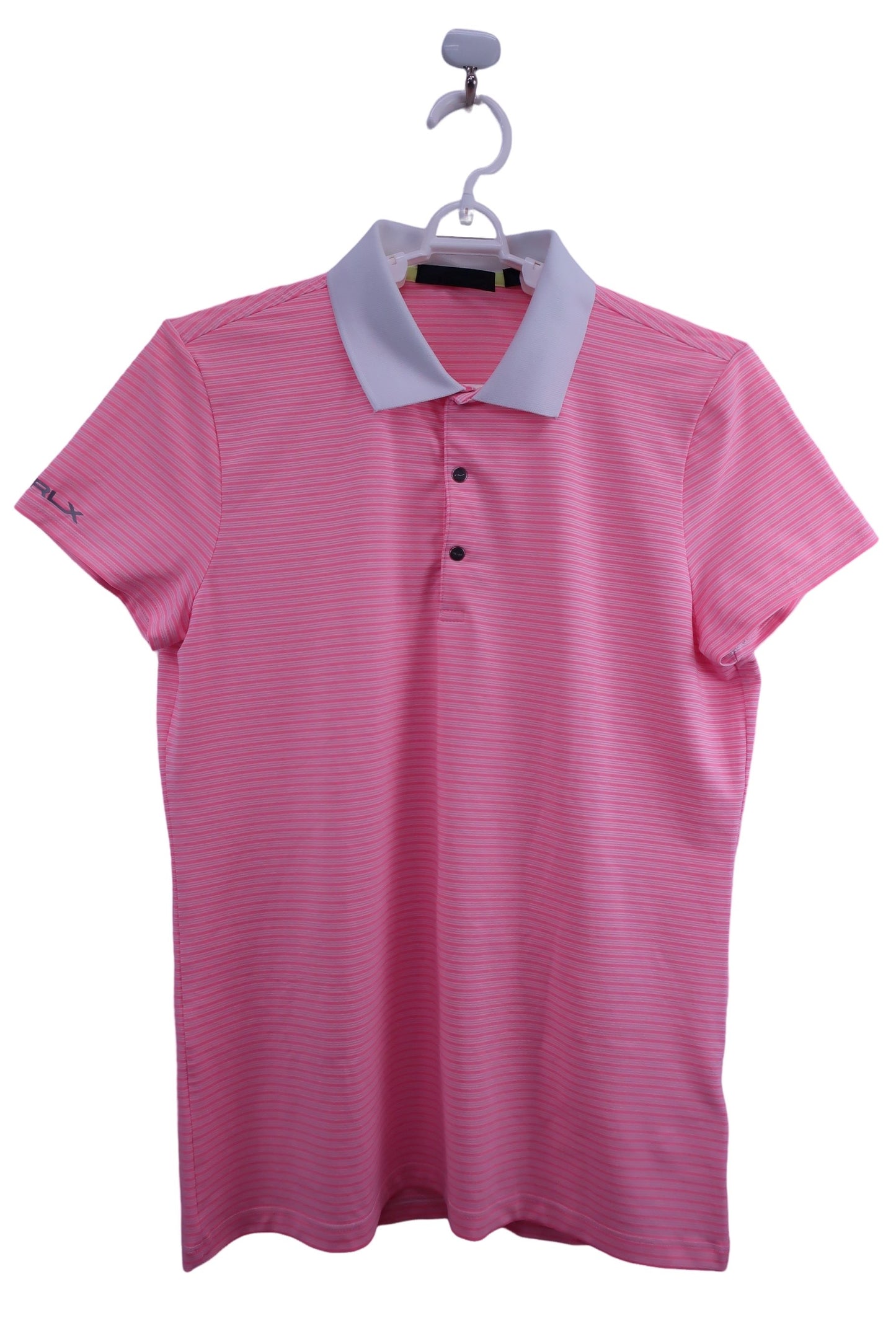 RLX RALPH LAUREN(アールエルエックス) ポロシャツ ピンクボーダー レディース B-1