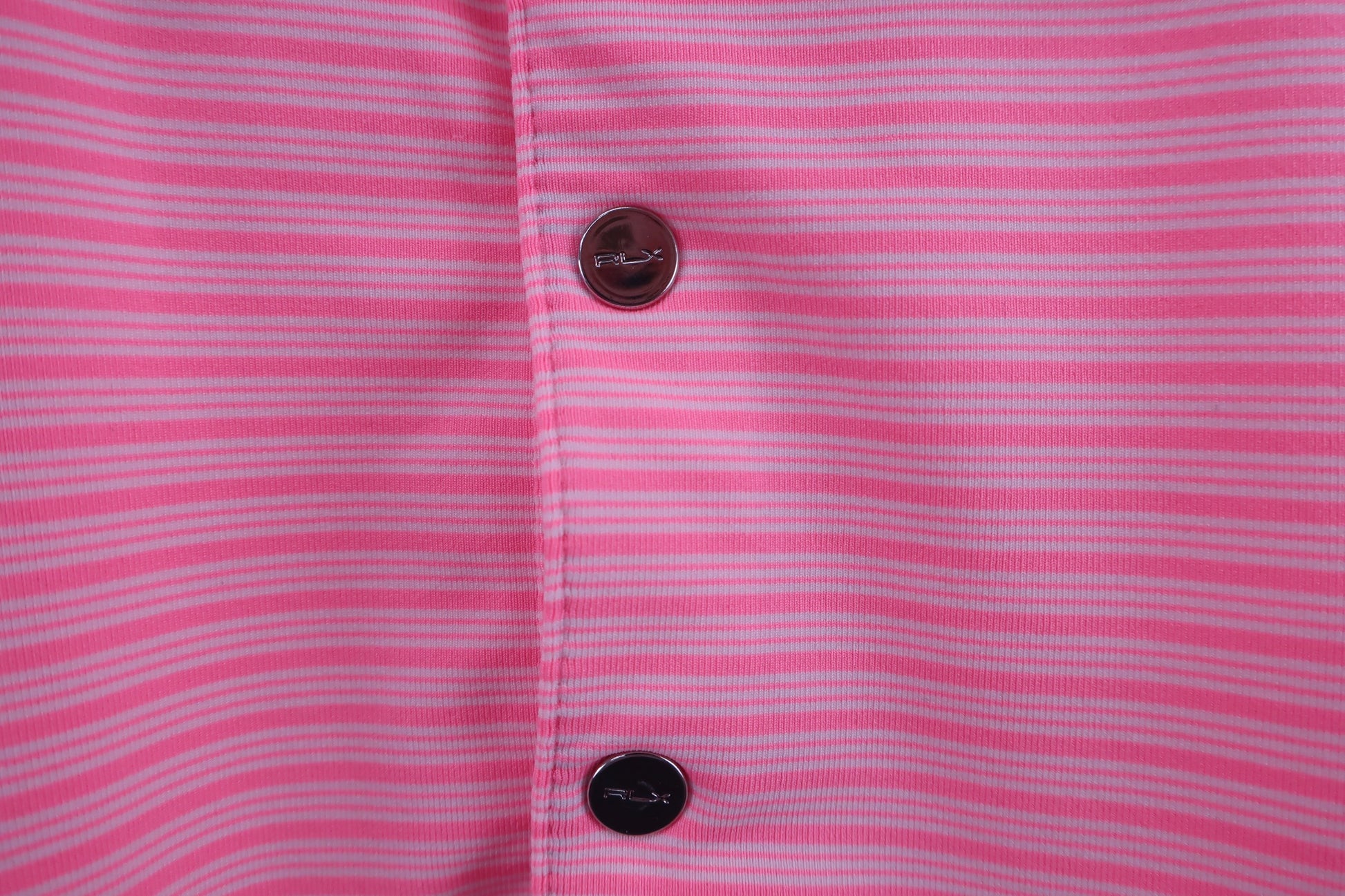 RLX RALPH LAUREN(アールエルエックス) ポロシャツ ピンクボーダー レディース B-3