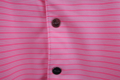 RLX RALPH LAUREN(アールエルエックス) ポロシャツ ピンクボーダー レディース B-3