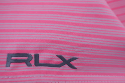 RLX RALPH LAUREN(アールエルエックス) ポロシャツ ピンクボーダー レディース B-4