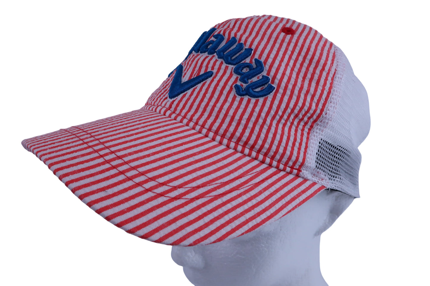 Callaway(キャロウェイ) キャップ 赤白ストライプ レディース フリーサイズ B-1