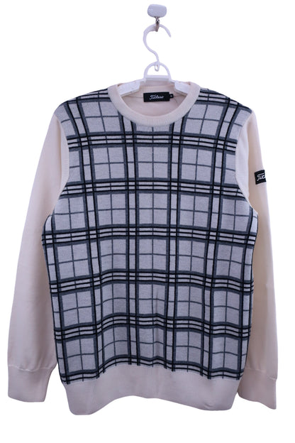 Titleist(タイトリスト) セーター 白グレーチェック メンズ M A-1