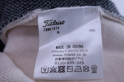 Titleist(タイトリスト) セーター 白グレーチェック メンズ M A-7
