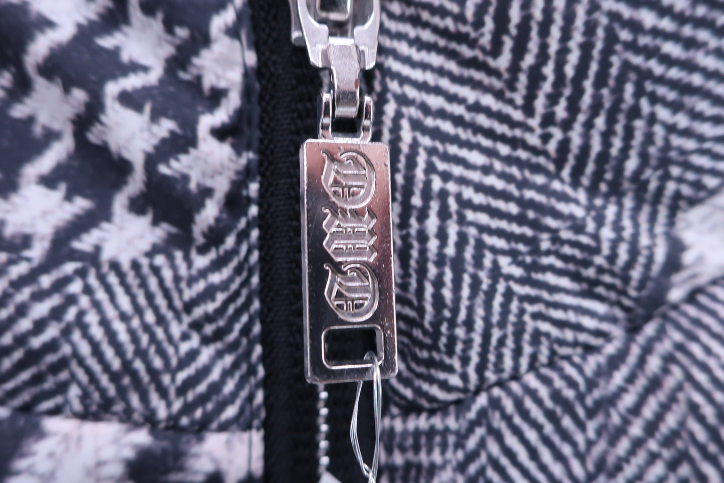 Dance With Dragon(ダンスウィズドラゴン) ナイロンベスト 白黒総柄 メンズ 3 D2-530700 A-4