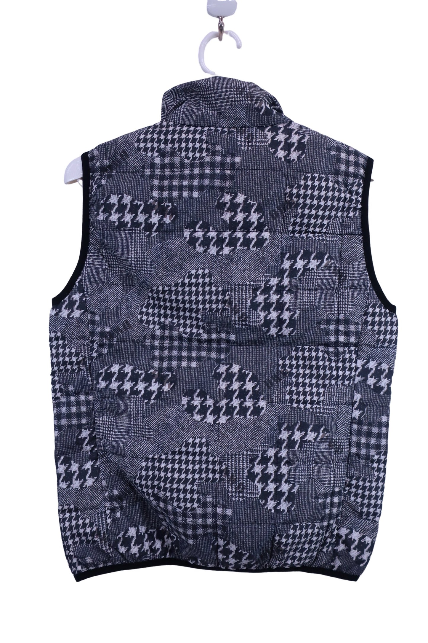 Dance With Dragon(ダンスウィズドラゴン) ナイロンベスト 白黒総柄 メンズ 3 D2-530700 A-5