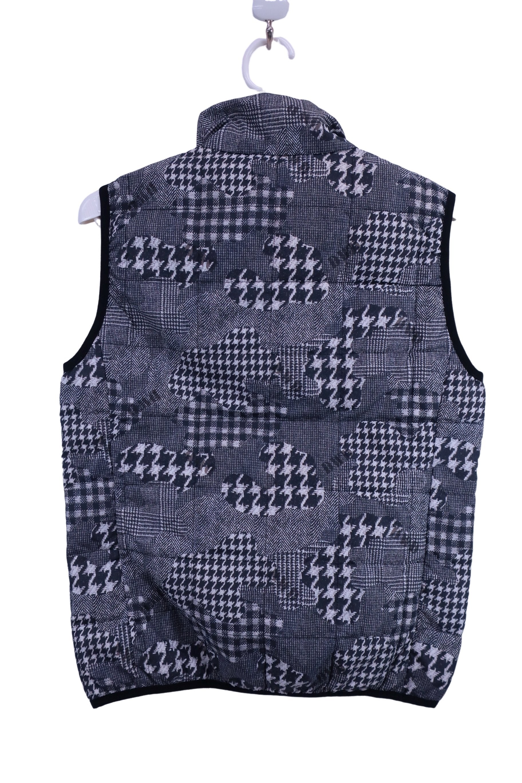 Dance With Dragon(ダンスウィズドラゴン) ナイロンベスト 白黒総柄 メンズ 3 D2-530700 A-5