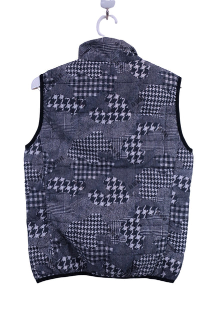 Dance With Dragon(ダンスウィズドラゴン) ナイロンベスト 白黒総柄 メンズ 3 D2-530700 A-5