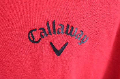 Callaway(キャロウェイ) 長袖モックネックシャツ 赤 メンズ LL R21233106 A-3