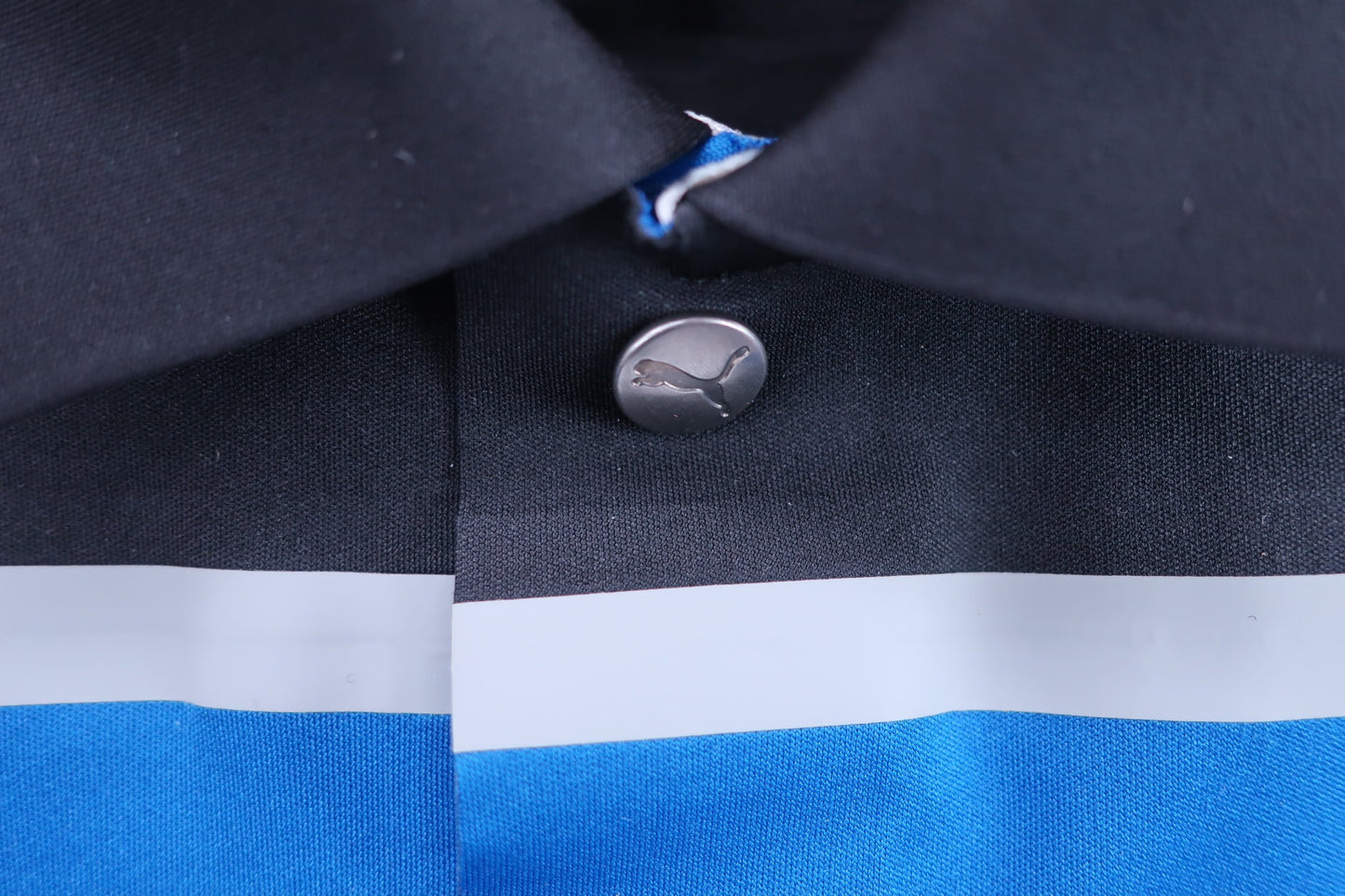 PUMA GOLF(プーマゴルフ) ポロシャツ 黒青 メンズ M A-4