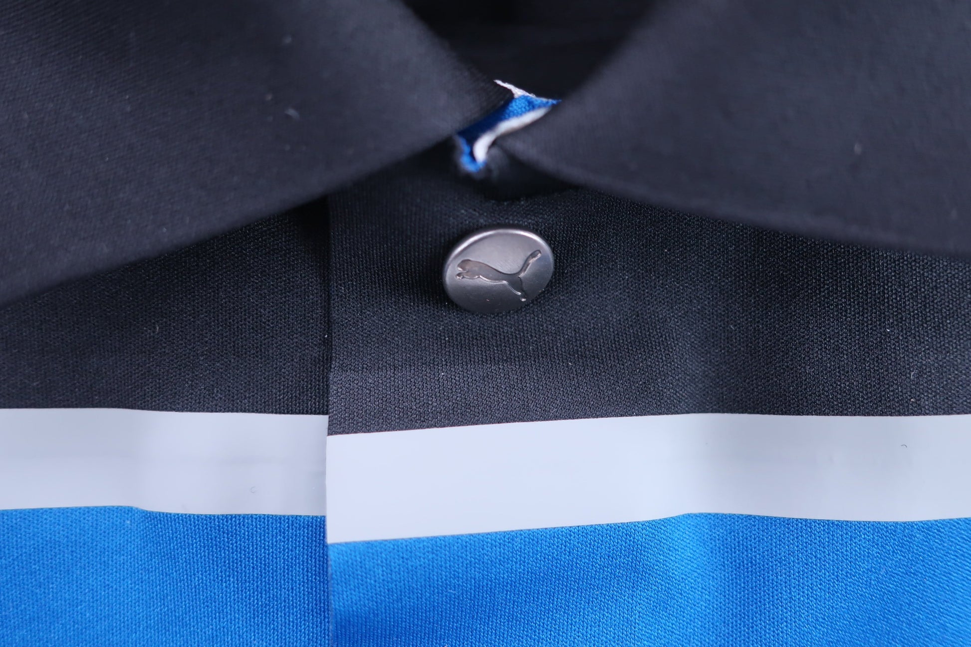 PUMA GOLF(プーマゴルフ) ポロシャツ 黒青 メンズ M A-4