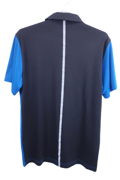 PUMA GOLF(プーマゴルフ) ポロシャツ 黒青 メンズ M A-5