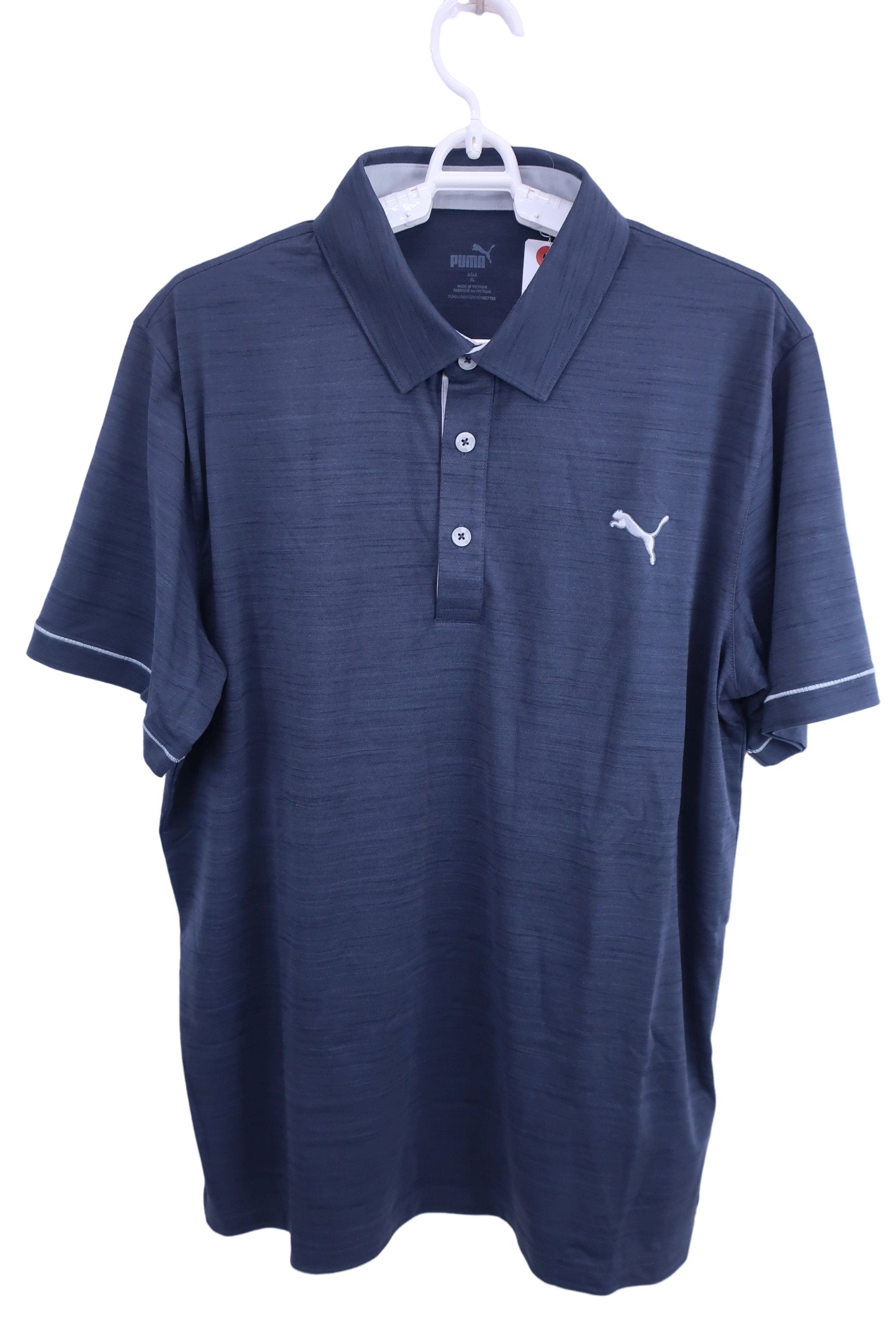PUMA GOLF(プーマゴルフ) ポロシャツ グレー メンズ XL A-1