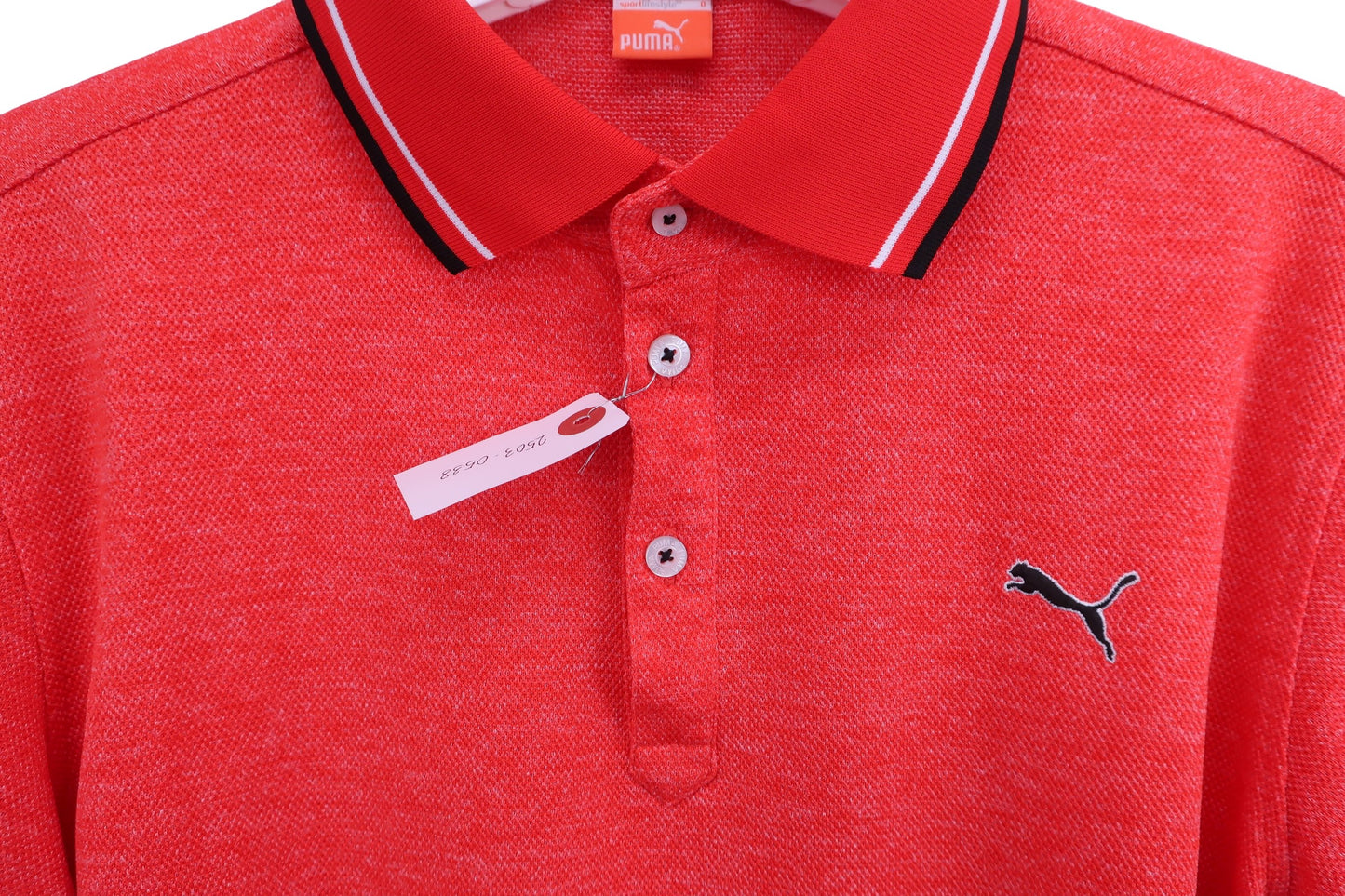 PUMA GOLF(プーマゴルフ) ポロシャツ 赤 メンズ O A-4