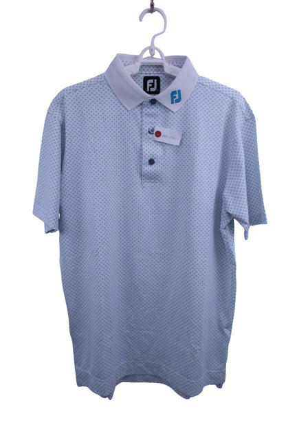 FOOTJOY(フットジョイ) ポロシャツ 白水色 メンズ L A-1