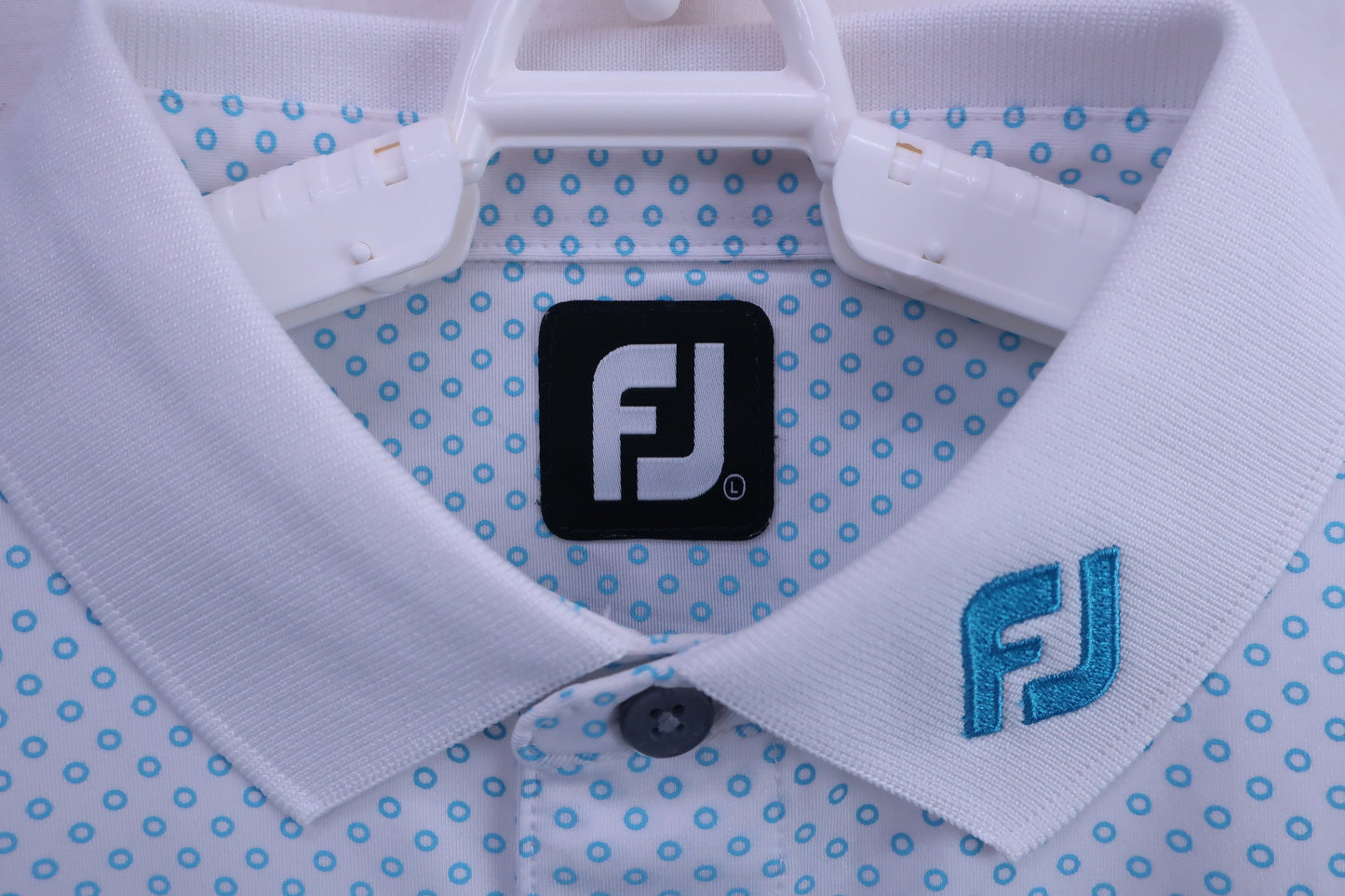 FOOTJOY(フットジョイ) ポロシャツ 白水色 メンズ L A-2