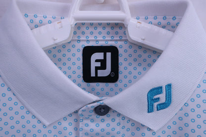 FOOTJOY(フットジョイ) ポロシャツ 白水色 メンズ L A-2