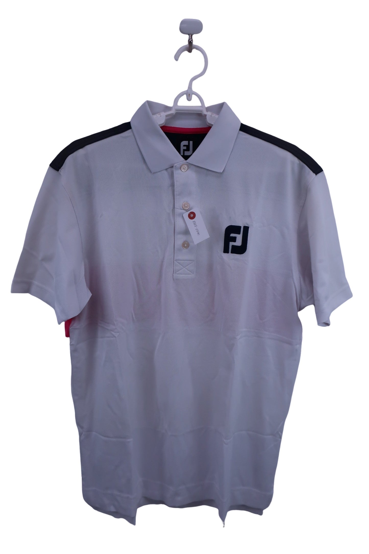 FOOTJOY(フットジョイ) ポロシャツ 白ピンク メンズ XL A-1