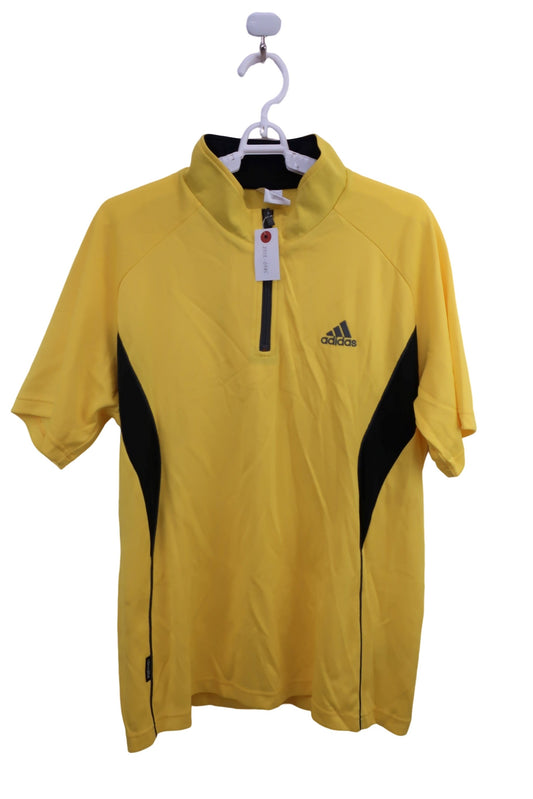 adidas(アディダス) ハーフジップシャツ 黄色 メンズ O A-1