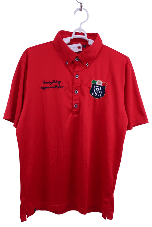 FILA GOLF(フィラゴルフ) ポロシャツ 赤 メンズ LL A-1