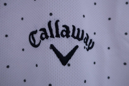 Callaway(キャロウェイ) ポロシャツ 白ネイビードット柄 メンズ LL 241-157617 A-3