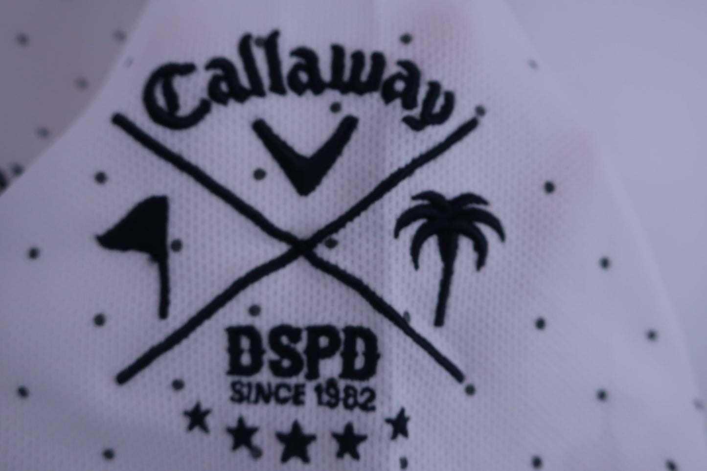 Callaway(キャロウェイ) ポロシャツ 白ネイビードット柄 メンズ LL 241-157617 A-4
