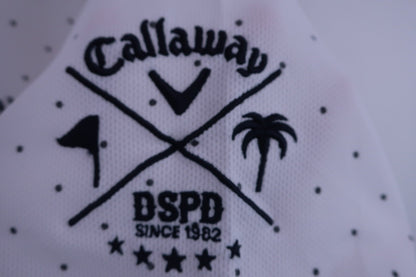 Callaway(キャロウェイ) ポロシャツ 白ネイビードット柄 メンズ LL 241-157617 A-4