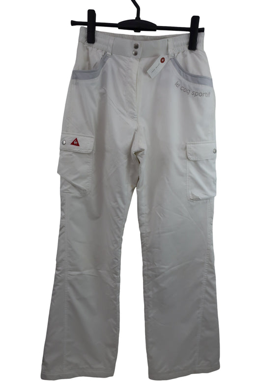 le coq sportif(ルコックスポルティフ) ナイロンパンツ 白 レディース M B-1