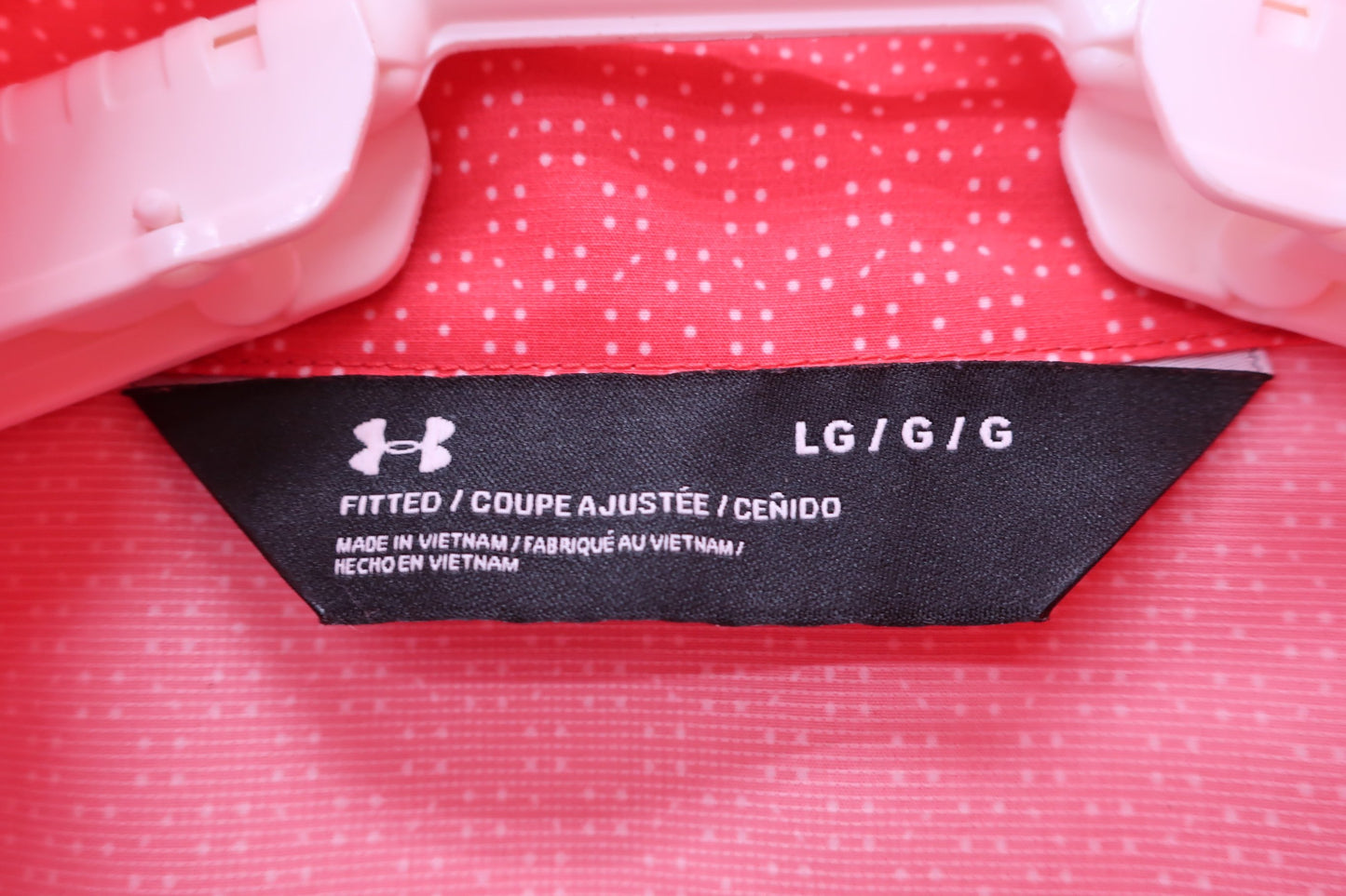 UNDER ARMOUR(アンダーアーマー) ウィンドブレーカー 赤白ドット柄 レディース LG A-2