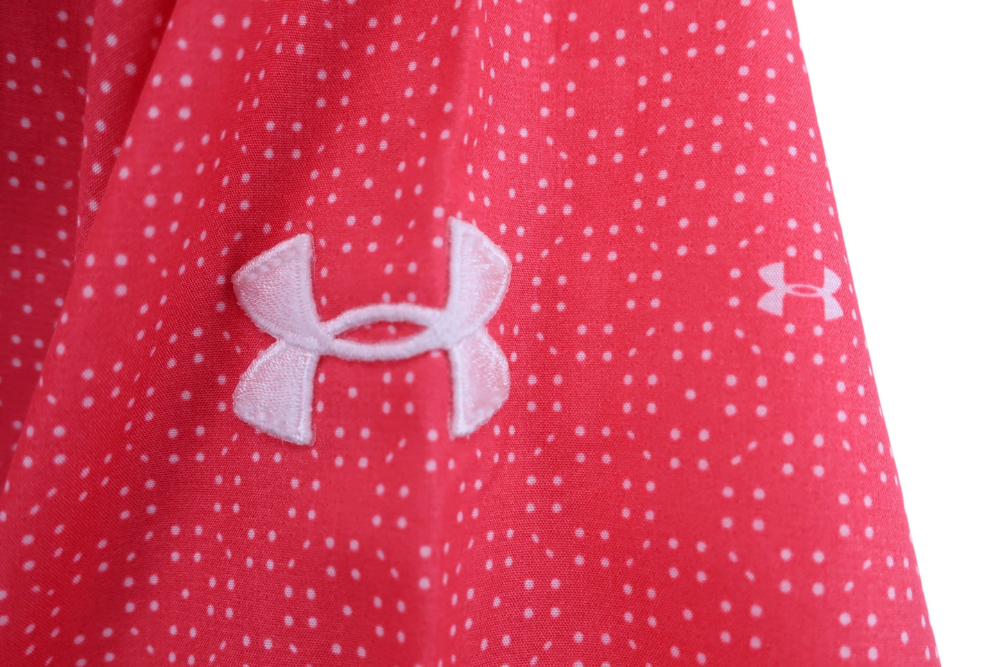 UNDER ARMOUR(アンダーアーマー) ウィンドブレーカー 赤白ドット柄 レディース LG A-3
