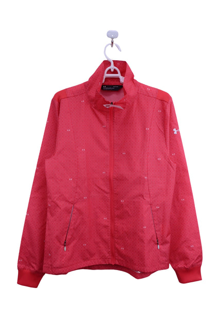 UNDER ARMOUR(アンダーアーマー) ウィンドブレーカー 赤白ドット柄 レディース LG A-1