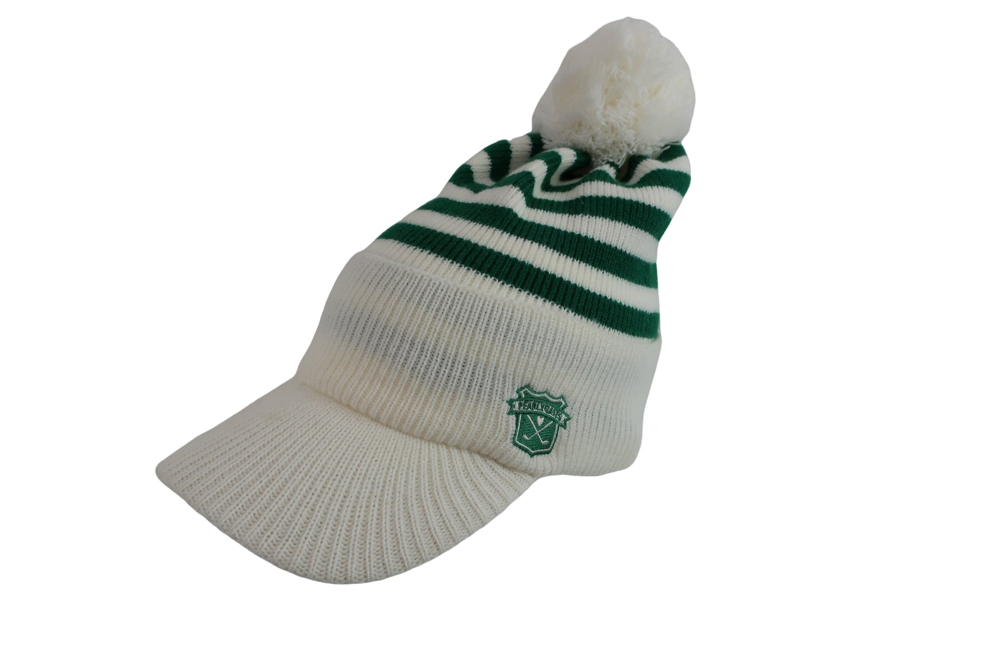 PEARLY GATES(パーリーゲイツ) ニットキャップ 白緑 レディース フリーサイズ B-1