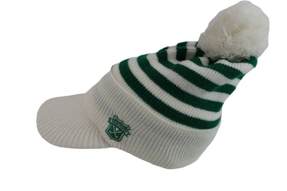 PEARLY GATES(パーリーゲイツ) ニットキャップ 白緑 レディース フリーサイズ B-5