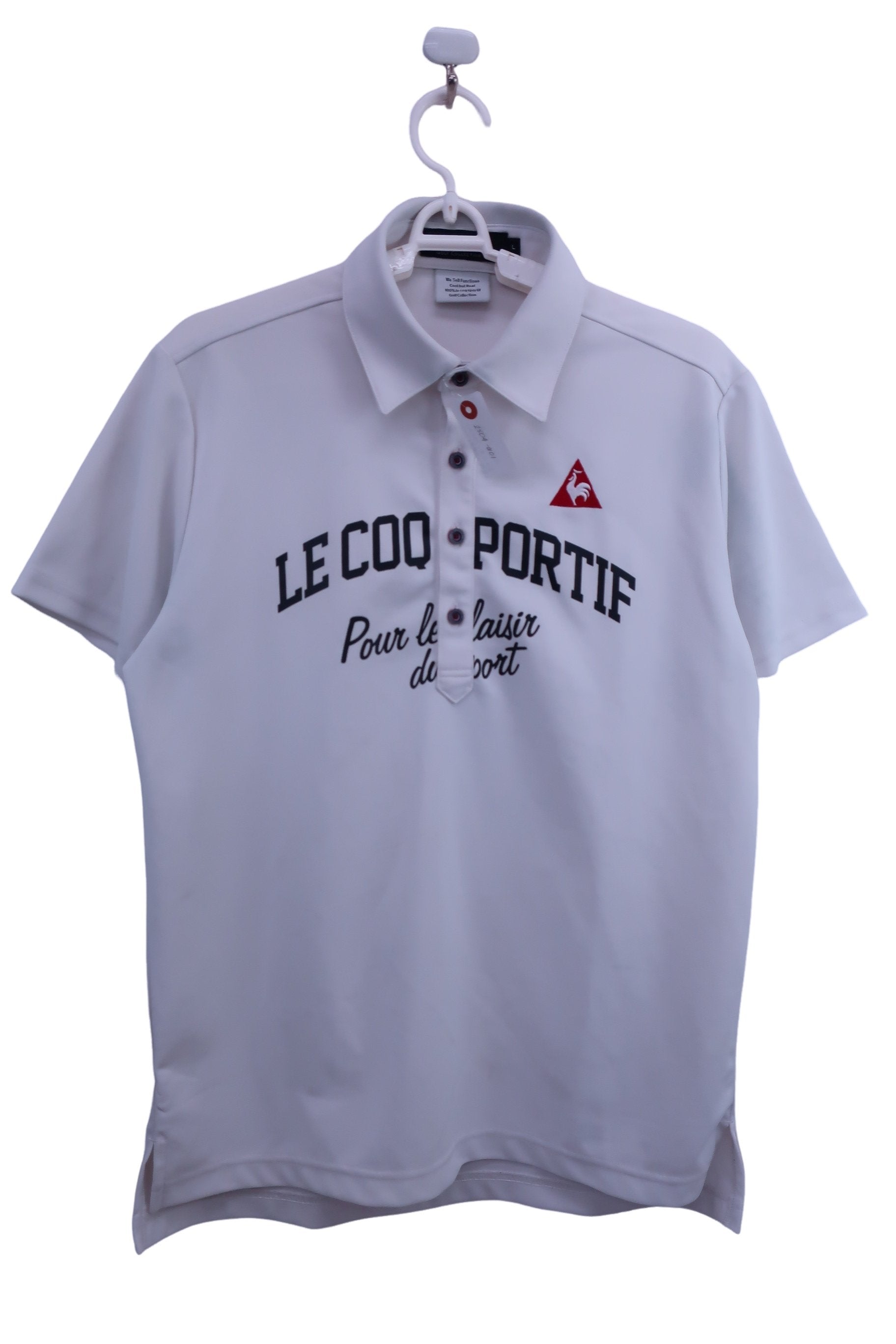 le coq sportif(ルコックスポルティフ) ポロシャツ 白 メンズ L A-1