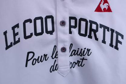 le coq sportif(ルコックスポルティフ) ポロシャツ 白 メンズ L A-3