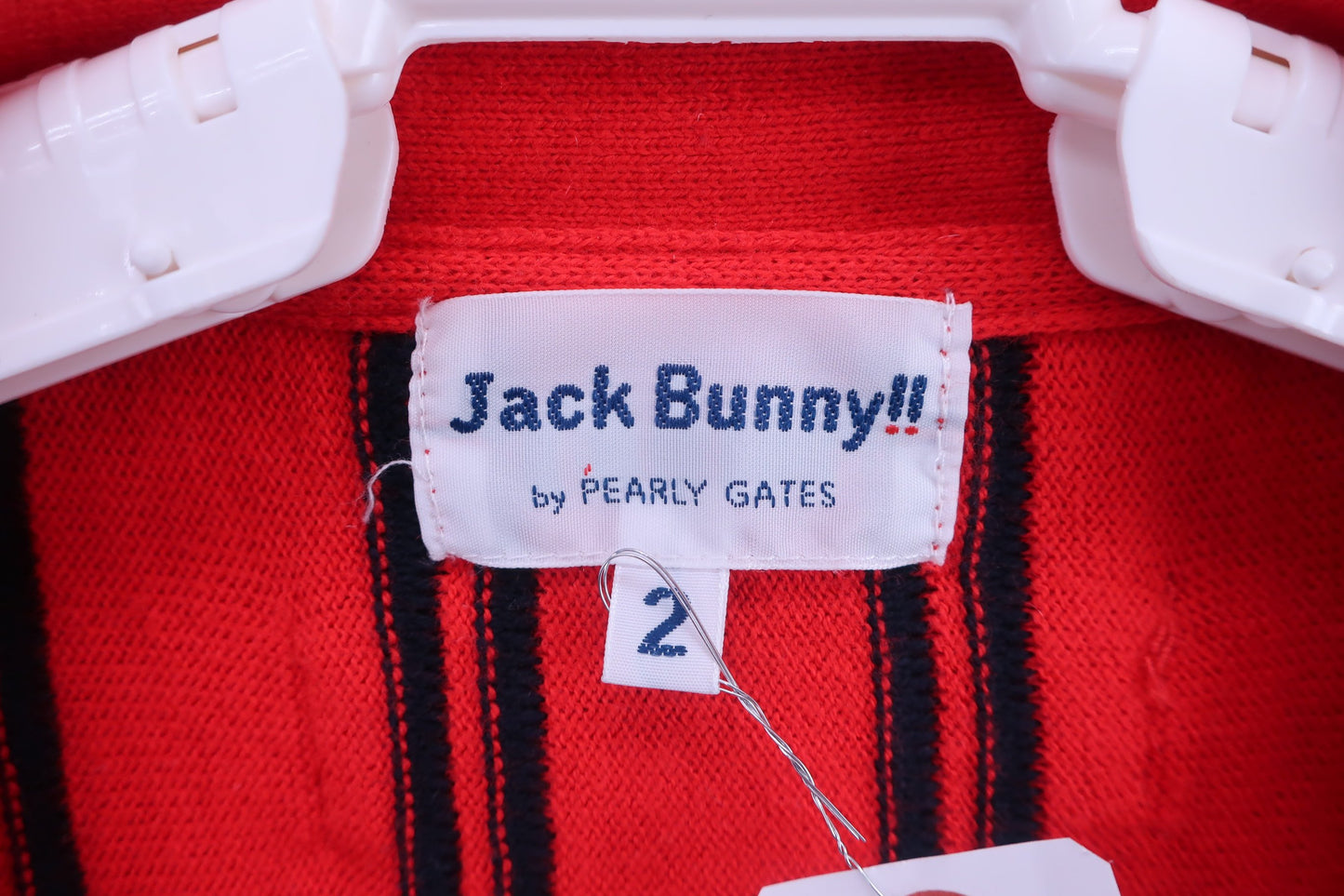 Jack Bunny(ジャックバニー) カーディガン 赤ネイビーストライプ レディース 2 263-7272918 B-3
