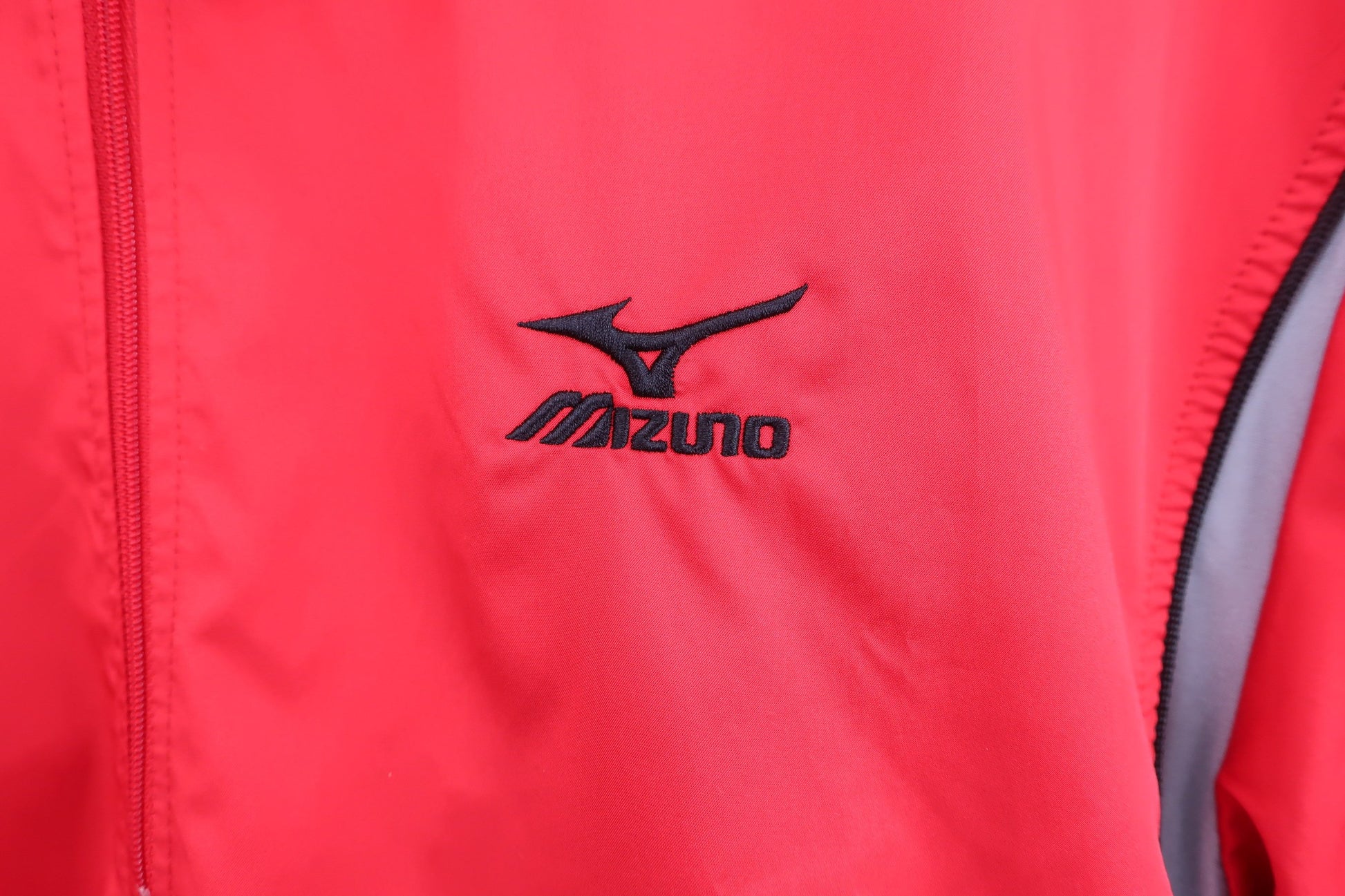 MIZUNO(ミズノ) 半袖ハーフジップスニード 赤 メンズ L A-2