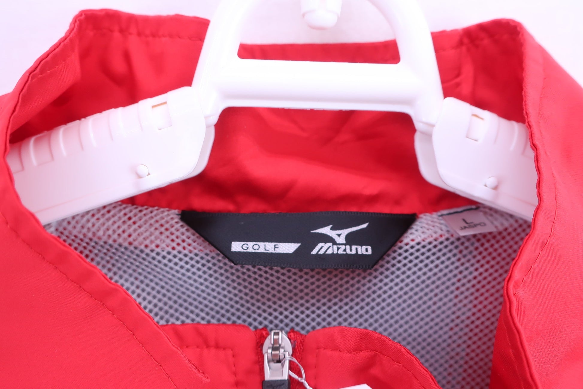MIZUNO(ミズノ) 半袖ハーフジップスニード 赤 メンズ L A-3