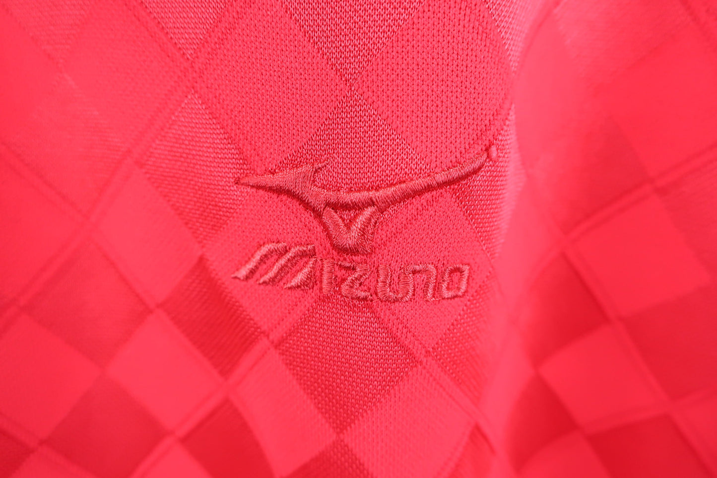 MIZUNO(ミズノ) 長袖ポロシャツ 赤アーガイル メンズ L A-2