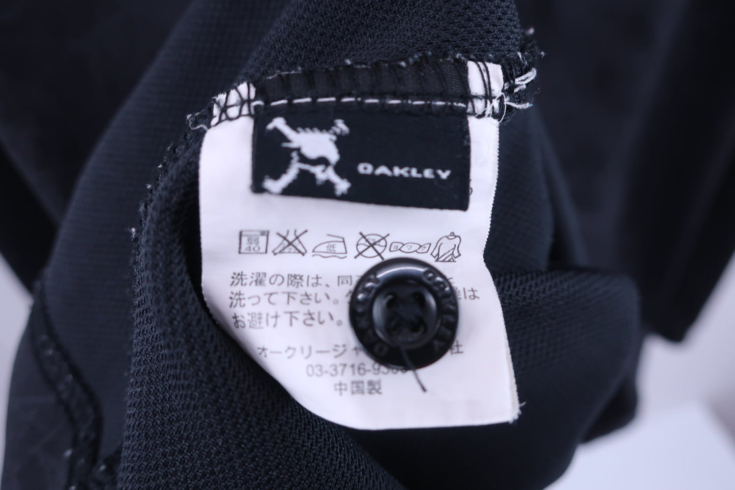 OAKLEY(オークリー) 長袖ポロシャツ 黒総柄 メンズ M A-7