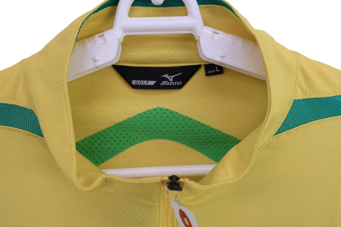 MIZUNO(ミズノ) 半袖ハーフジップシャツ 黄色 メンズ L A-5
